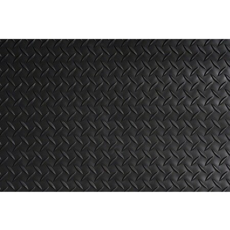 Crown Matting Technologies Antifatigue Mat, 3 ft L x 2 ft W, .56 in Thickness, Diamond Pattern, Black CWNCD0023DB